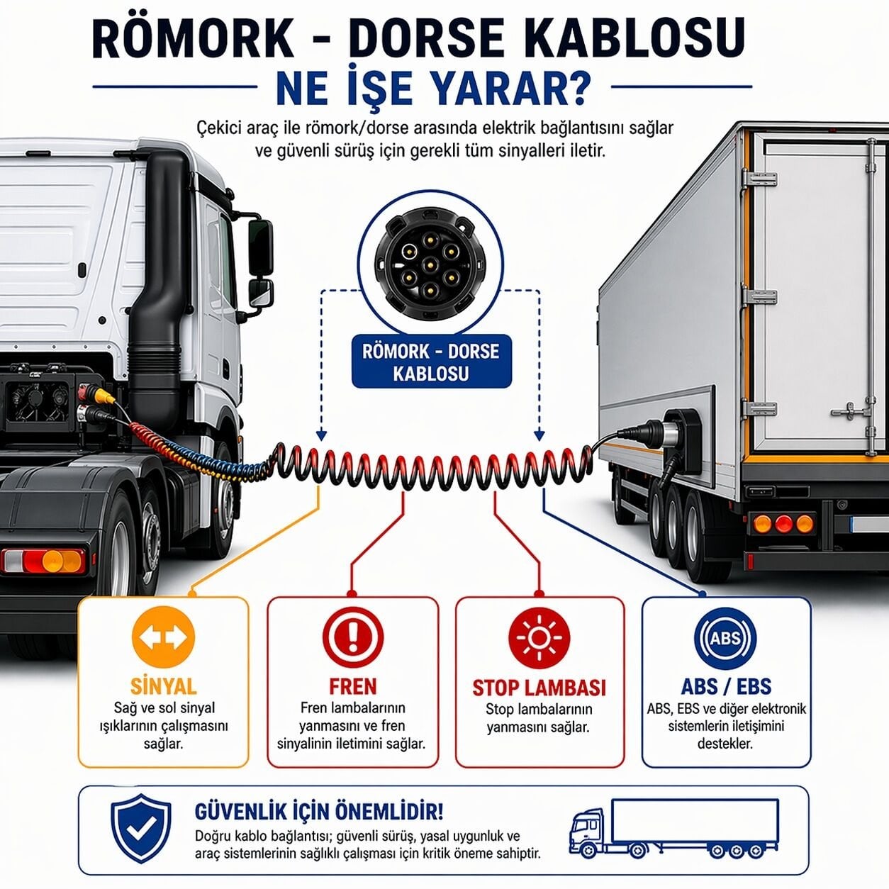Römork - Dorse Kablo Nedir? Ne İşe Yarar?