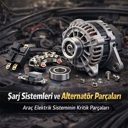 Şarj Sistemleri ve Alternatör Parçaları Nedir? Araç Elektrik Sistemindeki Kritik Rolü?
