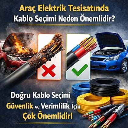 Araç Elektrik Tesisatında Kablo Seçimi Neden Önemlidir?