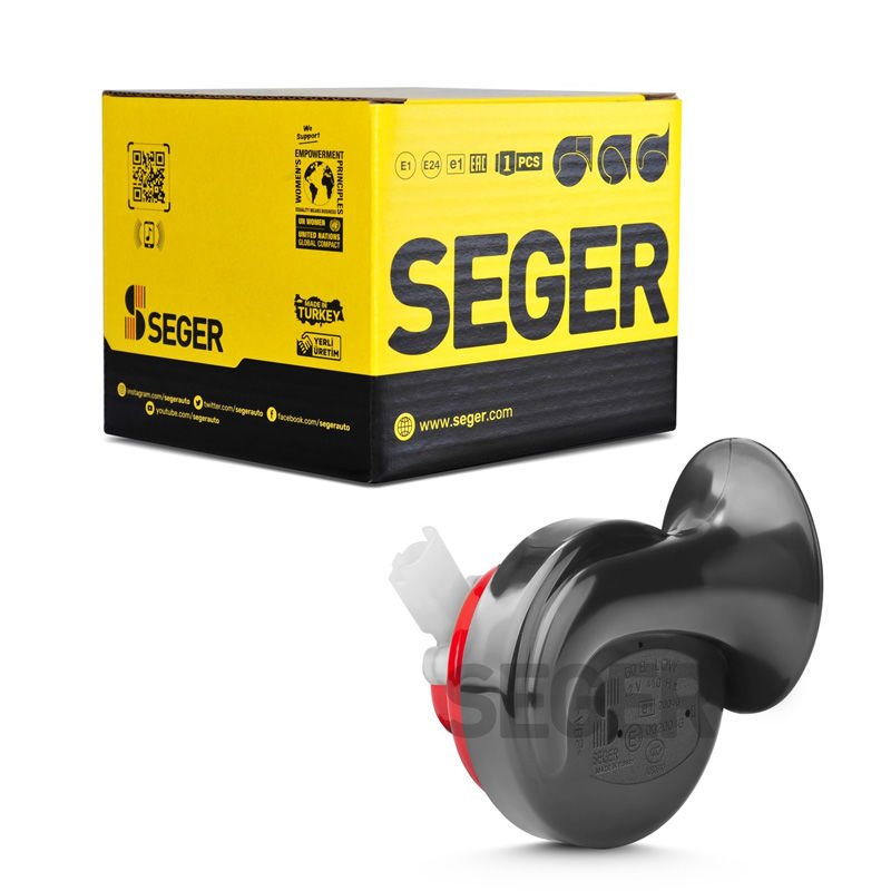 SEGER-60B Salyangoz Korna 12V (Dadat) , Kalın Ses, Sıcma 3 Soket (Peugeot , Citreon)