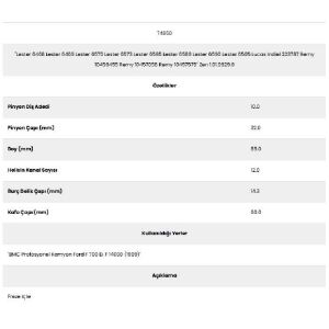 Form Metal 74950 Hyundaı 12 Kanal 10 Diş 231965) Marş Dişlisi