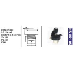 Depo Kapağı Ventilli-Kilitli Ford Connect-Kıa -Şahsuvaroğ-Gaz-Seat Cordoba-Skoda Felıcıa 1560150 - NS85105