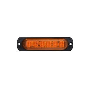 Animasyonlu Lamba Mercekli Cam 6 Led'Li 114Mm 12V-24V Sarı - FR1272-Y