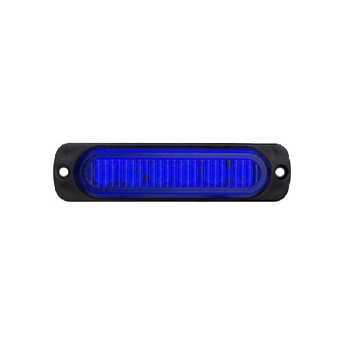 Animasyonlu Lamba Mercekli Cam 6 Led'Li 114Mm 12V-24V Mavi - FR1272-B