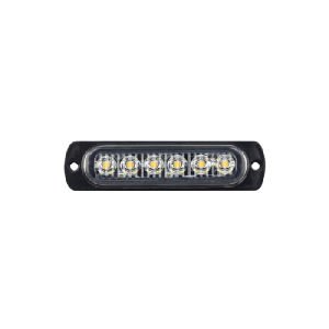 Animasyonlu Lamba Mercekli Cam 6 Led'Li 114Mm 12V-24V Beyaz - FR1272-W