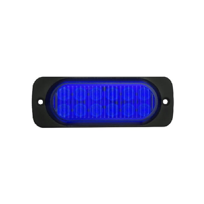 Animasyonlu Lamba Mercekli Cam 12 Led'Li 115Mm 12V-24V Mavi - FR1278-B