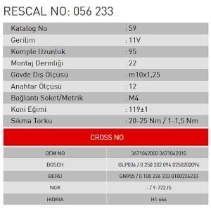 Isıtma Bujisi - Hyundai - Kia - ET056233