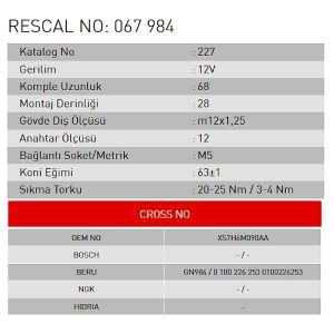 Isıtma Bujisi - Renault - Dacia - ET067984