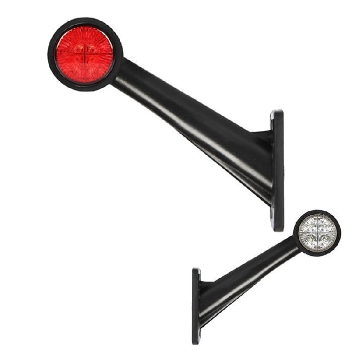 Uzun Düz Lamba 8 Led'Li 190Mm 24V Beyaz - Kırmızı - FR0113-WR