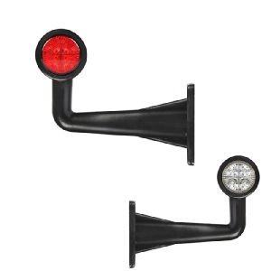 Uzun Eğri Lamba 8 Led'Li 200Mm 24V Beyaz - Kırmızı - FR0116-WR
