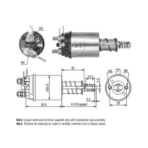 ZM 1613 Marş Otomatiği 12V Bedford - Massey Ferguson - Case