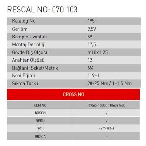 Isıtma Bujisi - Nissan - Infiniti - ET070103