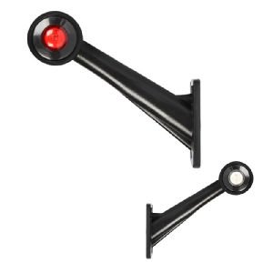 Uzun Düz Lamba Tek Led'Li Beyaz - Kırmızı 2 Led'Li 190Mm 12V-24V Beyaz - Kırmızı - FR0123-WR