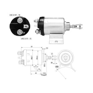 ZM 1518 Marş Otomatiği 12V Ford F4000 - 4600 - 5600 - 6600 Traktör