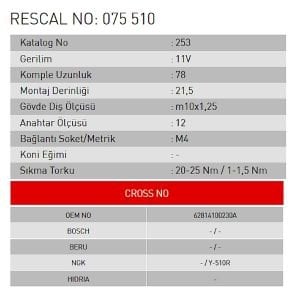 Isıtma Bujisi - Tractor - ET075510