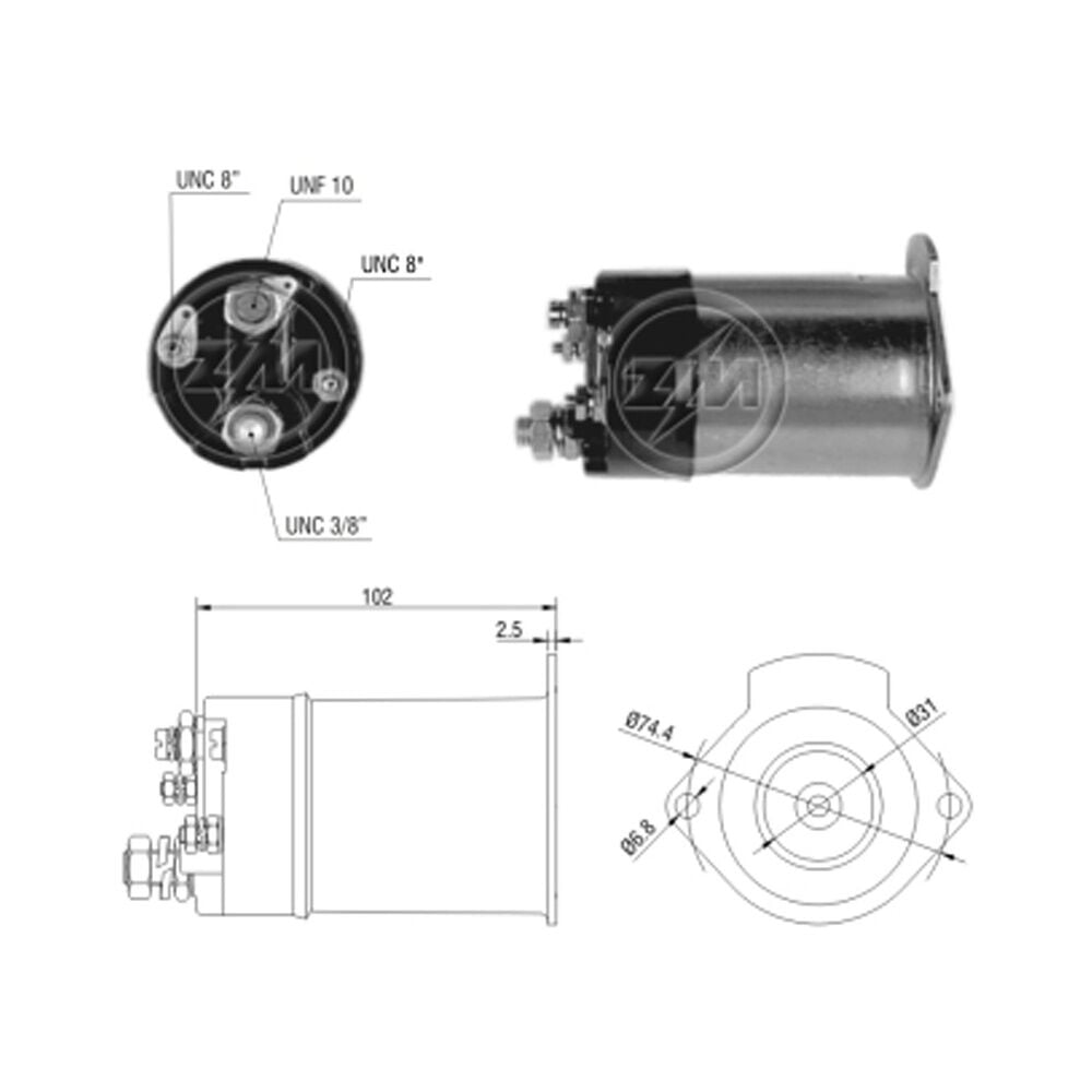 ZM 1551 Marş Otomatiği 24V 27MT Case - Cummins