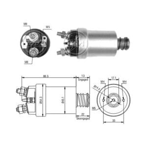ZM 1561 Marş Otomatiği 12V Citroen Ami - Axel 11 - GS