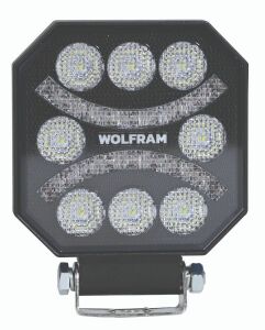 Led Çalışma Lambası Emojili 8 Led Beyaz + Kırmızı Spot Fonksiyonlu 10/30V E-Belgeli 45W