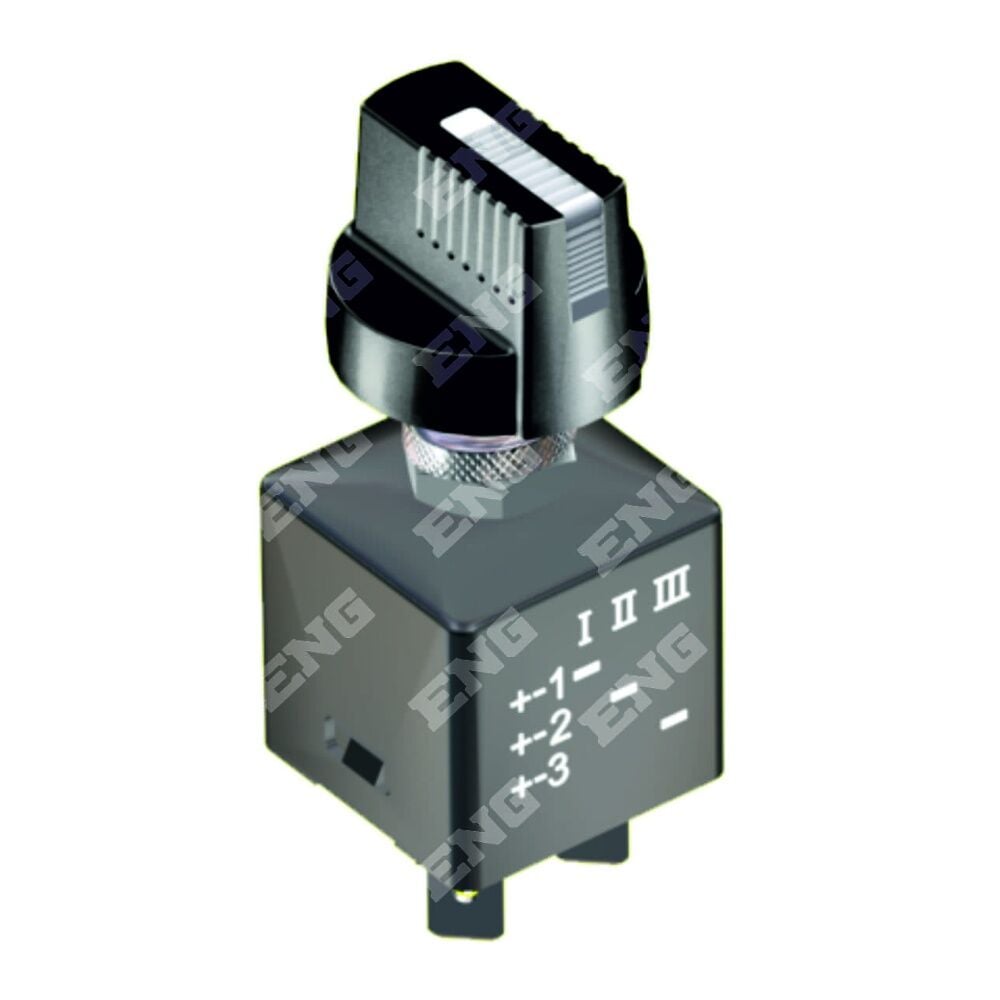 Eng 012020 Çevirmeli Anahtar Düz Düğmeli Beyaz 0.1.2.3