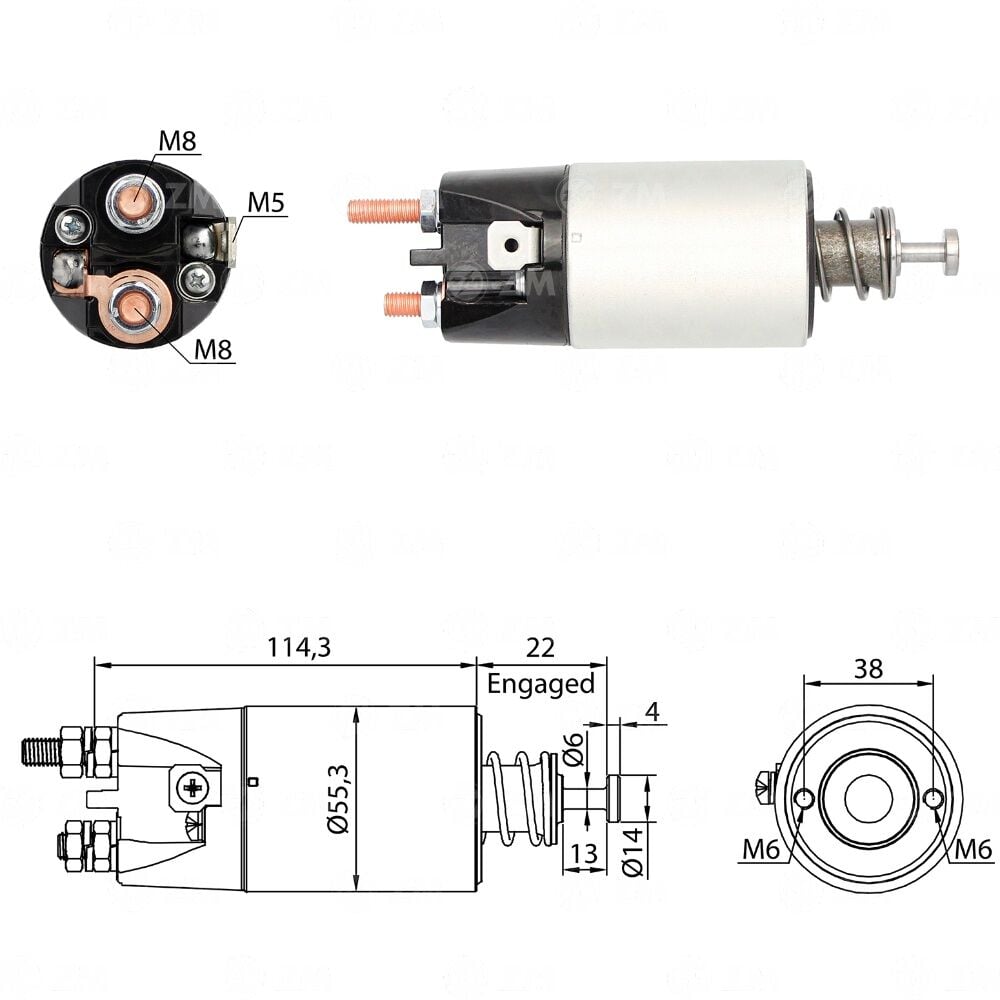 ZM 1897 Marş Otomatiği 24V Ekskavatör