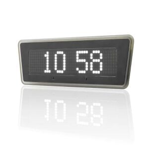 Sanel Otobüs İçin Saat Göstergesi Sıcaklık Göstergeli Duracak Lambası Siyah Beyaz Gösterge İkazlı