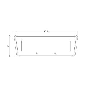Sanel Otobüs İçin Saat Göstergesi Sıcaklık Göstergeli Duracak Lambası Siyah Beyaz Gösterge İkazlı