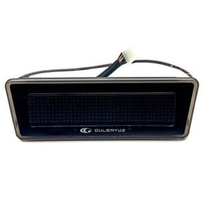 Sanel Otobüs İçin Saat Göstergesi Sıcaklık Göstergeli Çift Duracak Lambası Siyah Beyaz Gösterge İkazlı