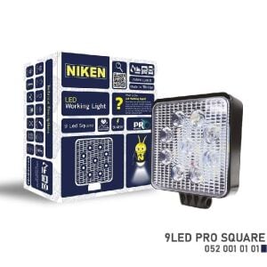 Çalışma Lambası Kamyon İş Makinesi Atv Pro 9 Ledli Kare 22-27W
