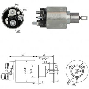 ZM 1974 Marş Otomatiği 12V Fiat Doblo - Fiorino - Palio - Siena - Strada - Uno