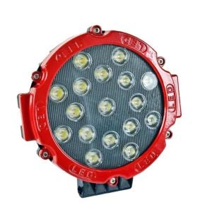 Universal Off Road 4X4 Sis Lambası 17 Ledli 51 Watt Kırmızı Gövde - TY10-19