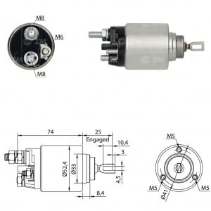 ZM 2381 Marş Otomatiği 12V Citroen Jumper - Fiat Ducato - Peugeot Boxer