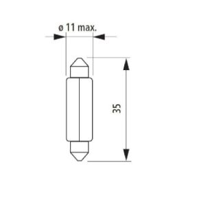 Narva CE 17125 12V 5W Sofit Ampul