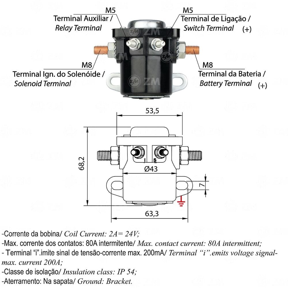 ZM 2401 Yardımcı Marş Otomatiği 24V 20/5