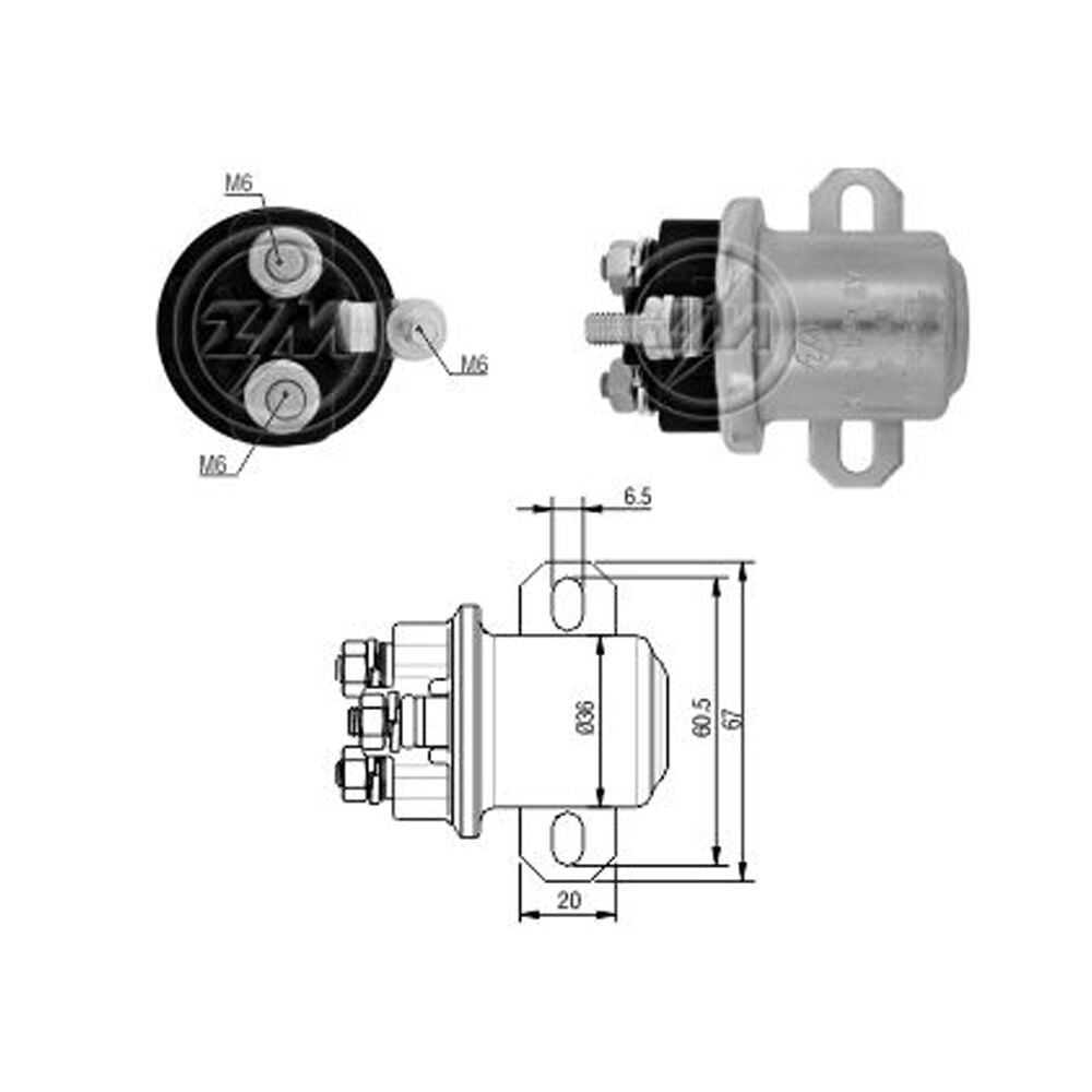 ZM 2407 Yardımcı Marş Otomatiği 12V 39MT Ford - Mercedes-Benz