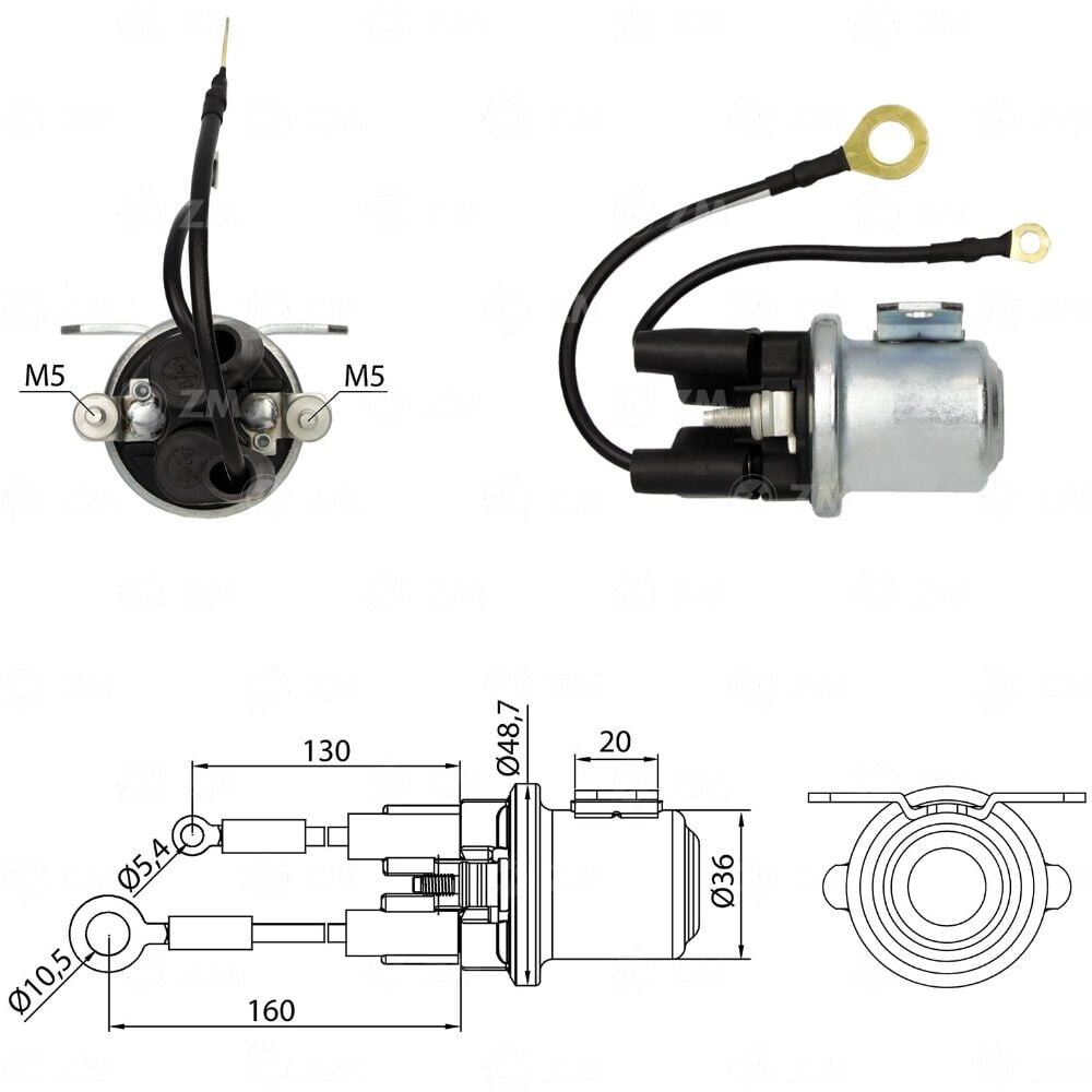 ZM 2408 Yardımcı Marş Otomatiği 24V Volvo 240 - VM 210