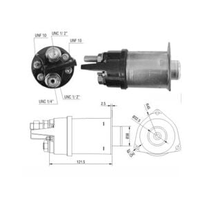 ZM 2452 Marş Otomatiği 12V 37MT Case - Ford - Massey Ferguson - New Holland