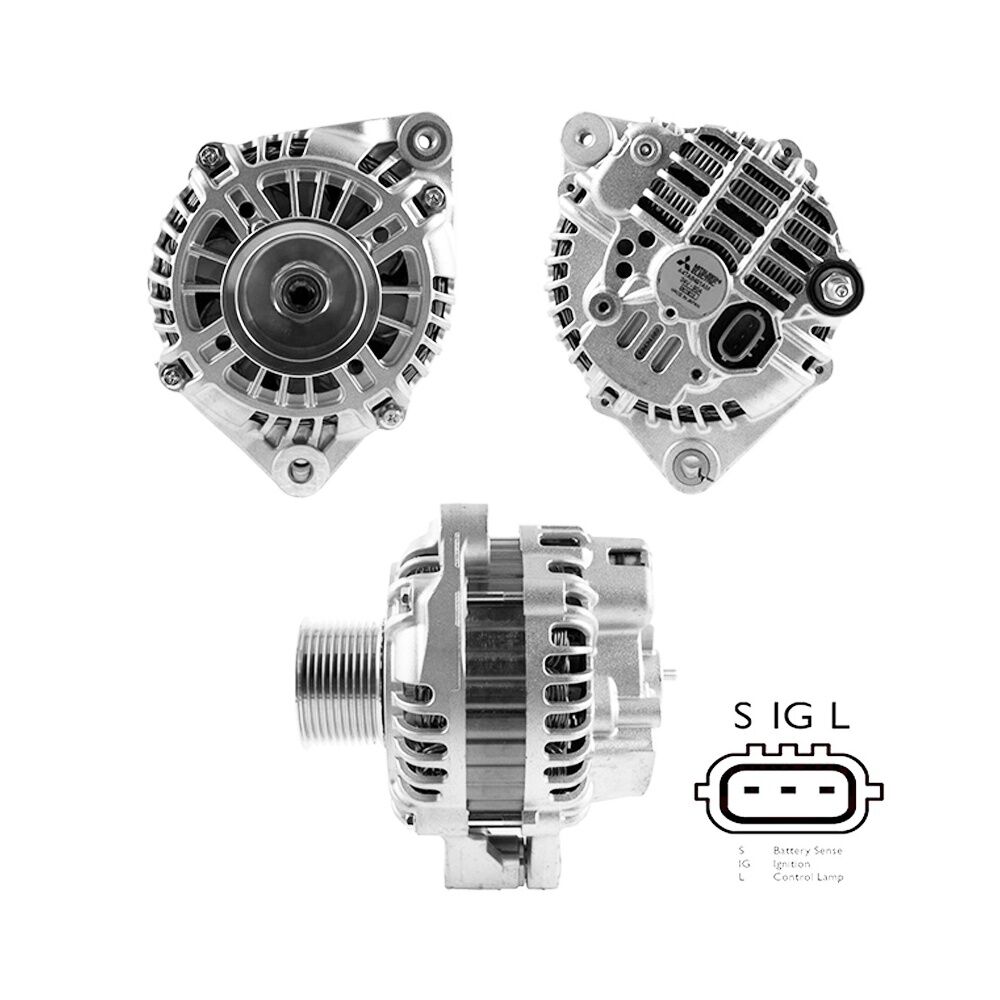 A4TA8491 Mitsubishi Alternatör 24V 90 Amp İveco 180 - 190 - 260 - 340 - 380 - 400 - 410 - 440