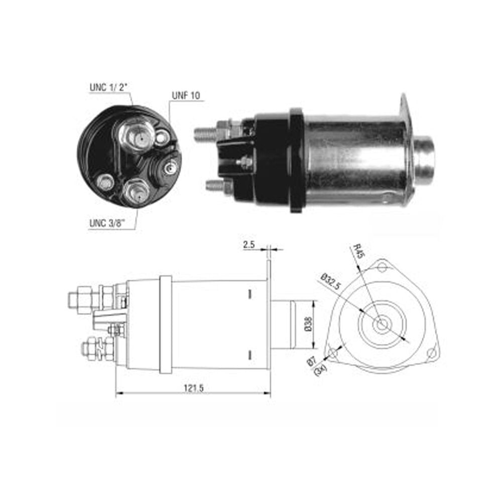 ZM 451 Marş Otomatiği 12V 37MT