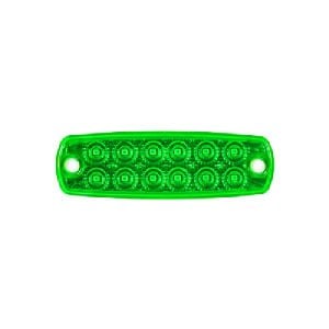 Pro Side Marker Lamba 12 Led'Li 115Mm 12V-24V Yeşil - FR0178-G