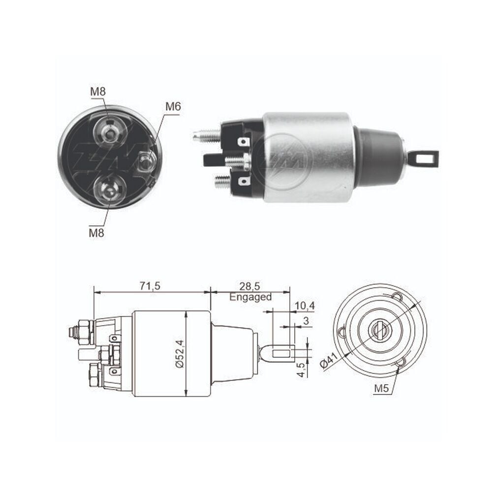 ZM 383 Marş Otomatiği 12V BMW 2.0 Dizel