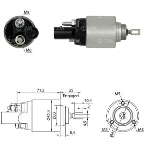 ZM 381 Marş Otomatiği 12V Audi A3 - TT / Seat - Volkswagen