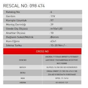 Isıtma Bujisi - Audi - Volkswagen - Skoda - Seat - Ford - Opel - ET098474