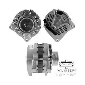 A9TU6499 Mitsubishi Alternatör 24V 150 Amp Scania Otobus K400 - K410 - K440