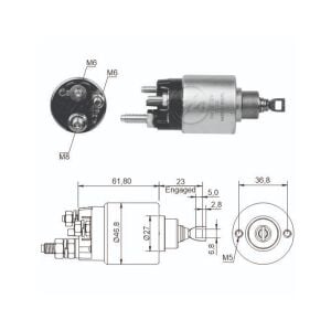 ZM 281 Marş Otomatiği 12V Fiat Albea Doblo Fiorino Siena Palio Punto Uno 1.4 Benzin