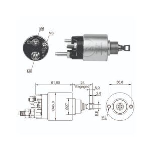ZM 281 Marş Otomatiği 12V Fiat Albea Doblo Fiorino Siena Palio Punto Uno 1.4 Benzin