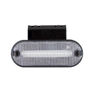 Oval İşaret Lamba Neon Braketli 12 Led'Li 118Mm 12V-24V Beyaz - FR0187-W
