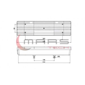 Mercedes Actros I / Iı - Axor Iı 1,5 AMP Sağ Stop Lamba (Yan Soketli)