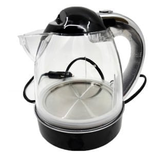 12V Araç İçi Kettle 1 Lt Siyah Oto Su Isıtıcı Çaydanlık