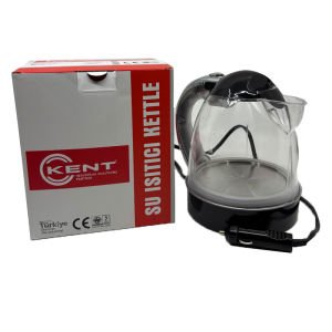 12V Araç İçi Kettle 1 Lt Siyah Oto Su Isıtıcı Çaydanlık