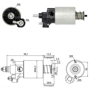 ZM 2665 Marş Otomatiği 12V Fiat Grand Siena Palio Siena Jeep Renegade